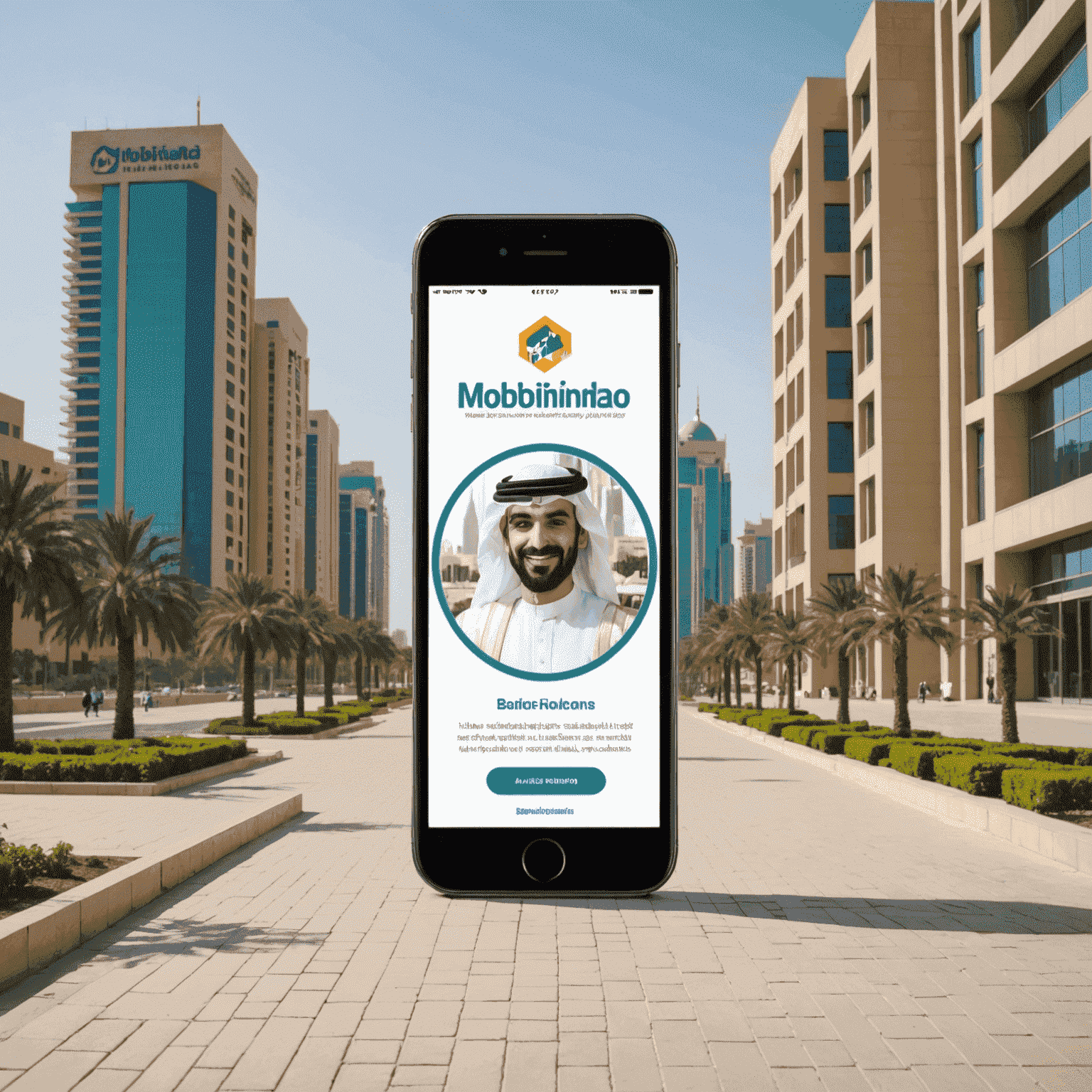 شعار موبيناهو - شركة حلول الجوال في الإمارات العربية المتحدة