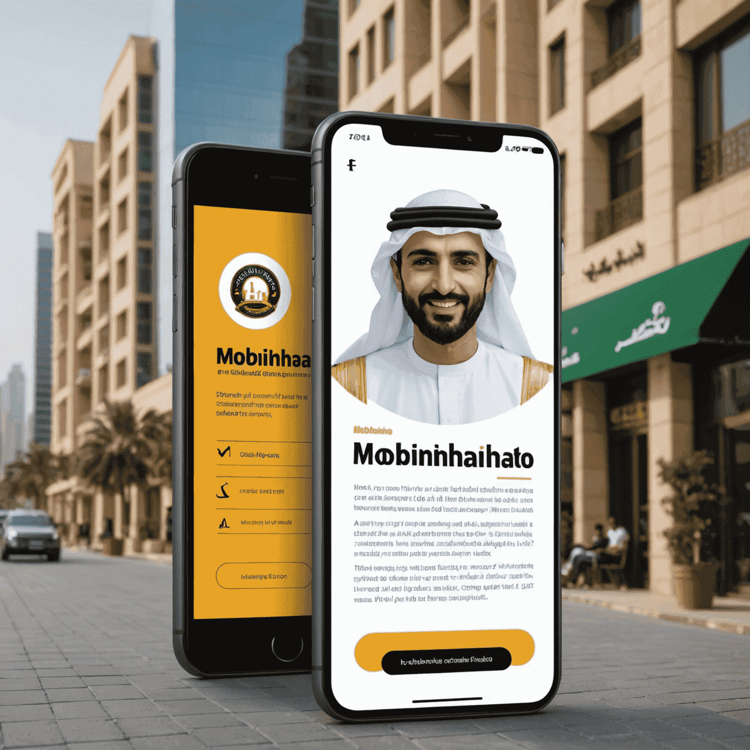 شعار موبيناهو - شركة حلول الجوال في الإمارات العربية المتحدة